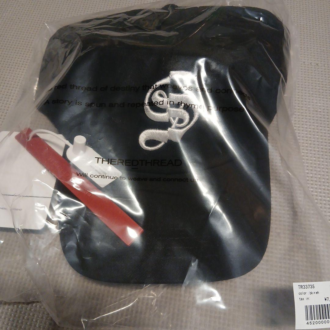THEREDTHREAD logo cap scarlet ブラック