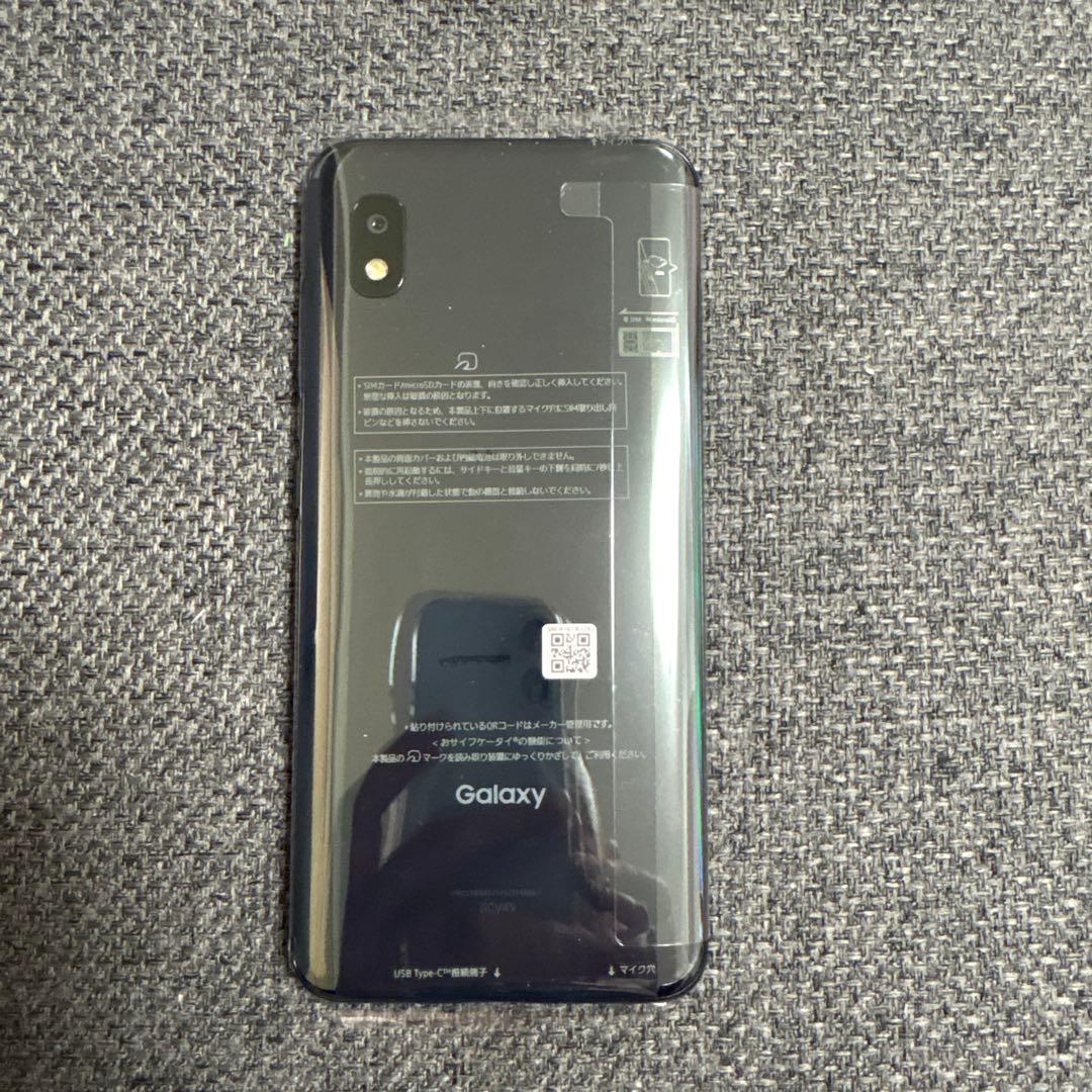 スマートフォン GalaxyA21 ブラック クリアケース付き　取扱説明書付き