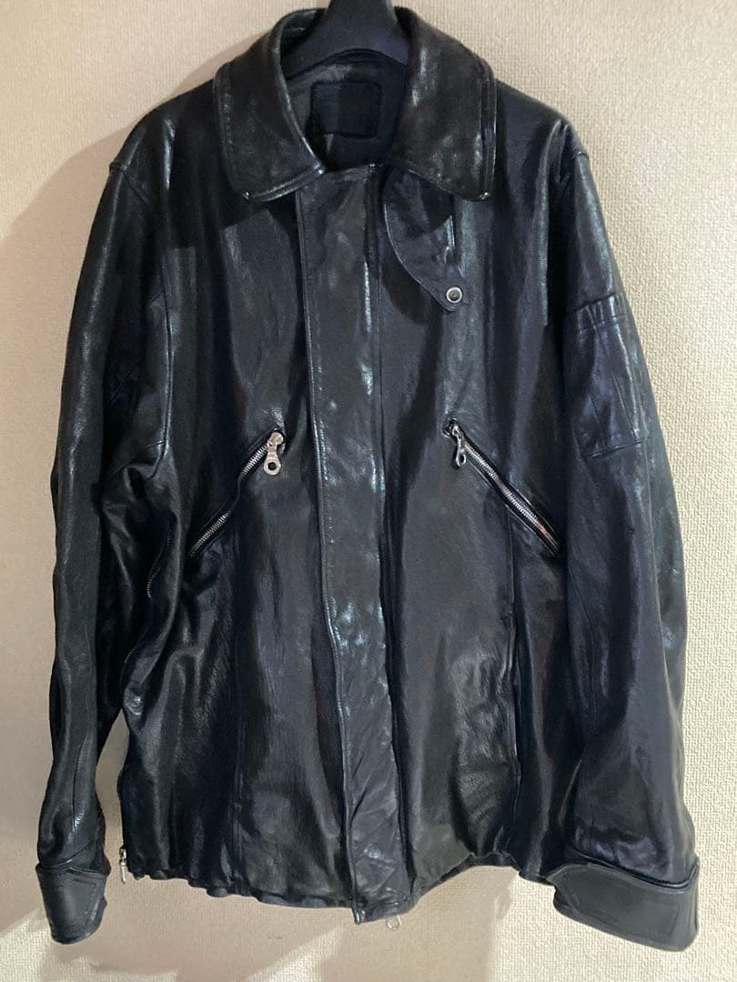 バックラッシュ　フライトジャケット　ブラック　製品染め