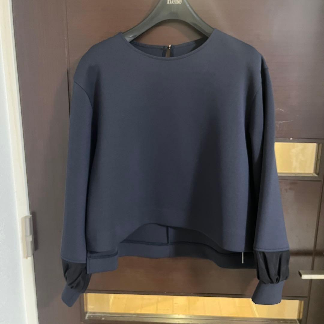 新品☆ ANAYI ダブルジャージー袖シアープルオーバー/セオリー、23区、ロペ