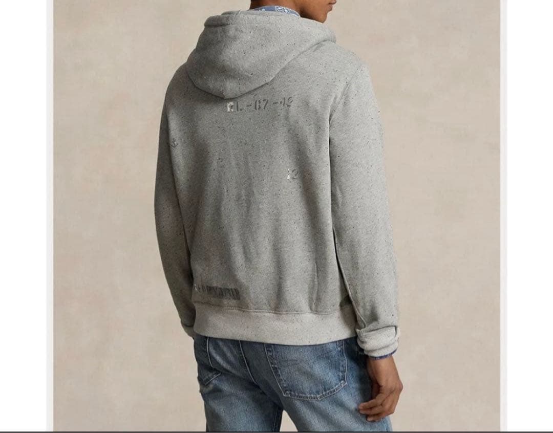 Polo by Ralph Lauren パーカー グレー　XL ポロベア　美品