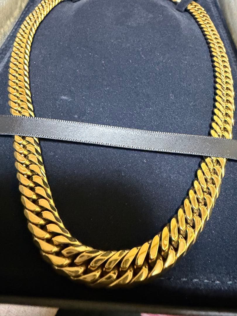 喜平 6面ダブル クレイジーエンジェル 80gオーバー ネックレス ステンレス