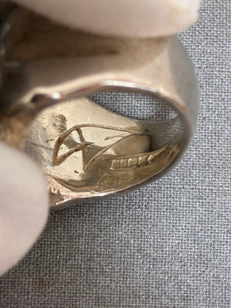 CRAZY PIG EVIL SKULL RING LARGE 15号 正規品