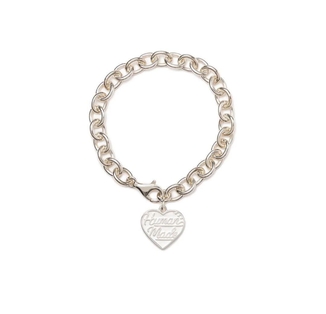 アクセサリー HUMAN MADE HEART SILVER BRACELET White