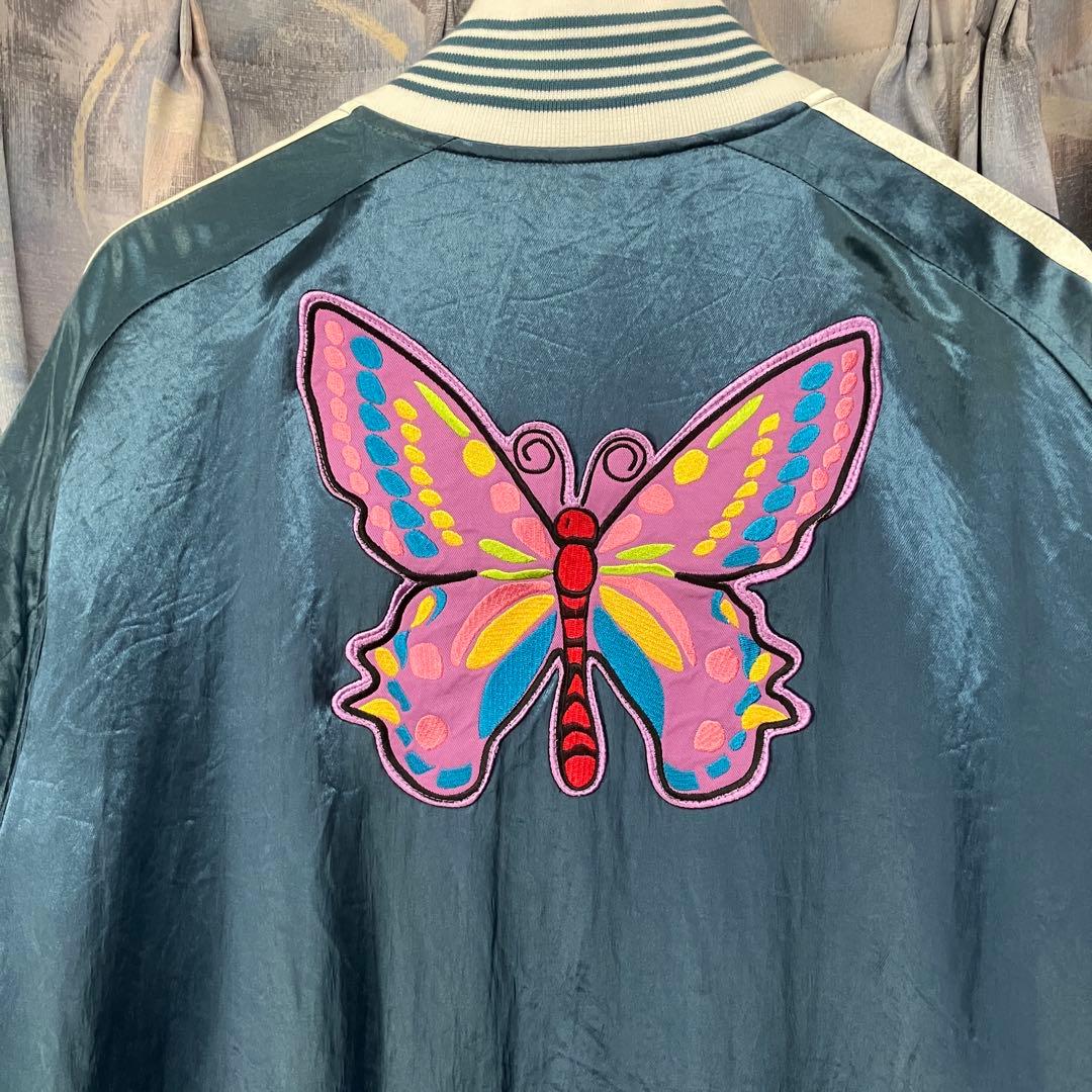 ニードルス アワードジャケット スカジャン ブルー L