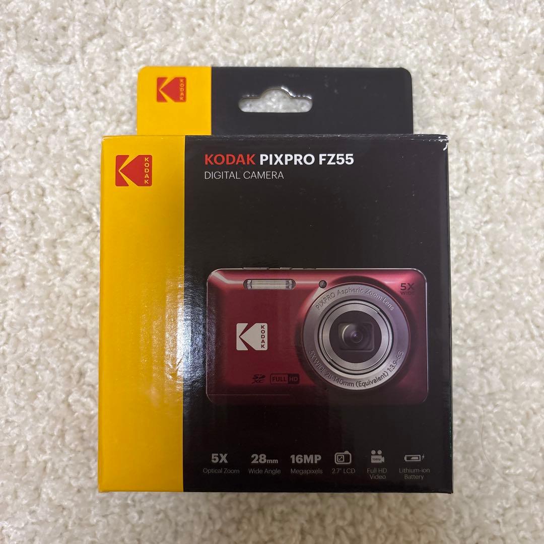 【新品未開封】Kodak FZ55 ブラック 【ケース・変換アダプターセット】