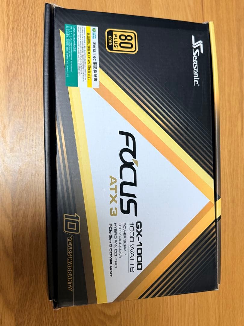 Seasonic FOCUS GX-1000 1000W【PC電源】 白色