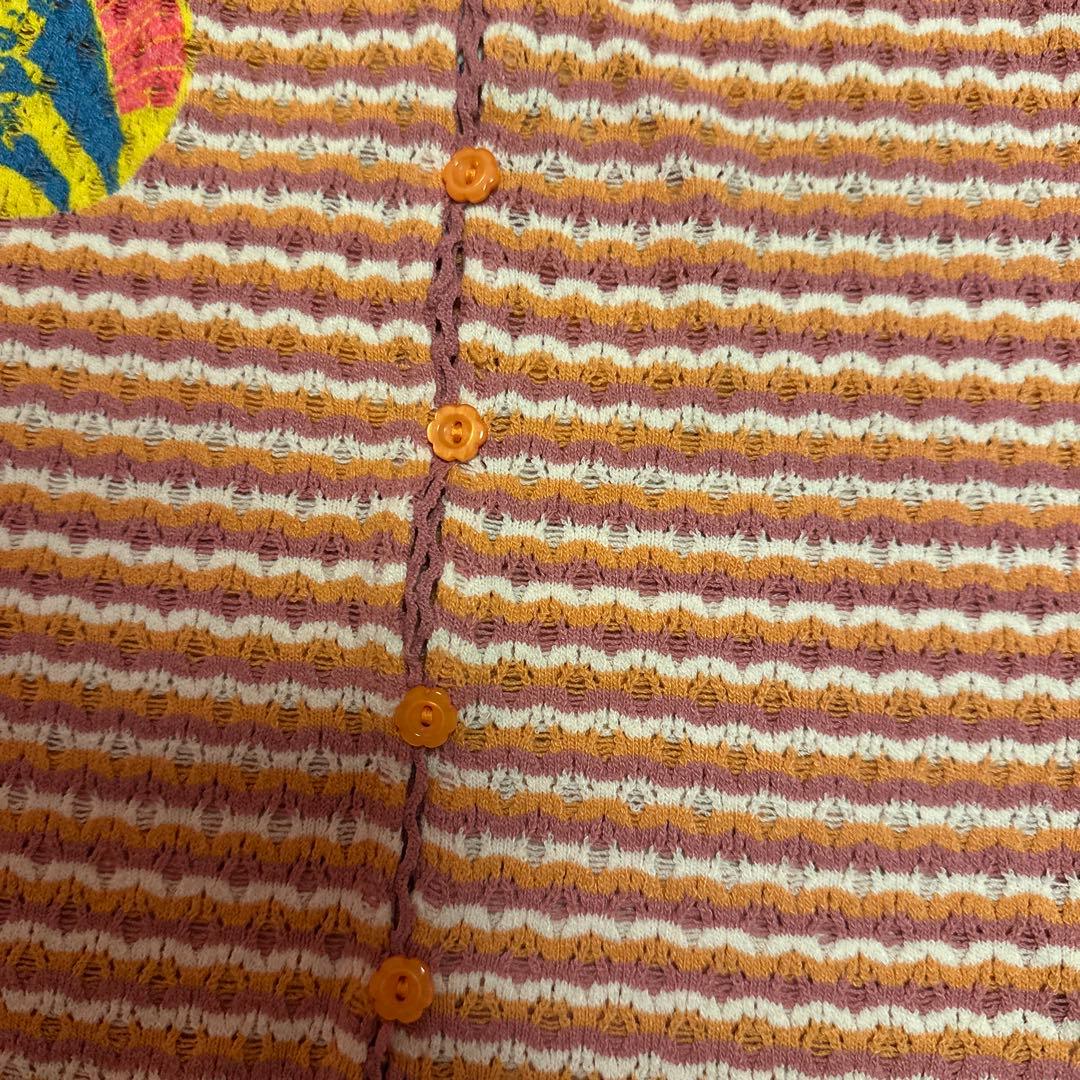 HYSTERIC GLAMOUR キャミソールニット　花ボタン　カラフル