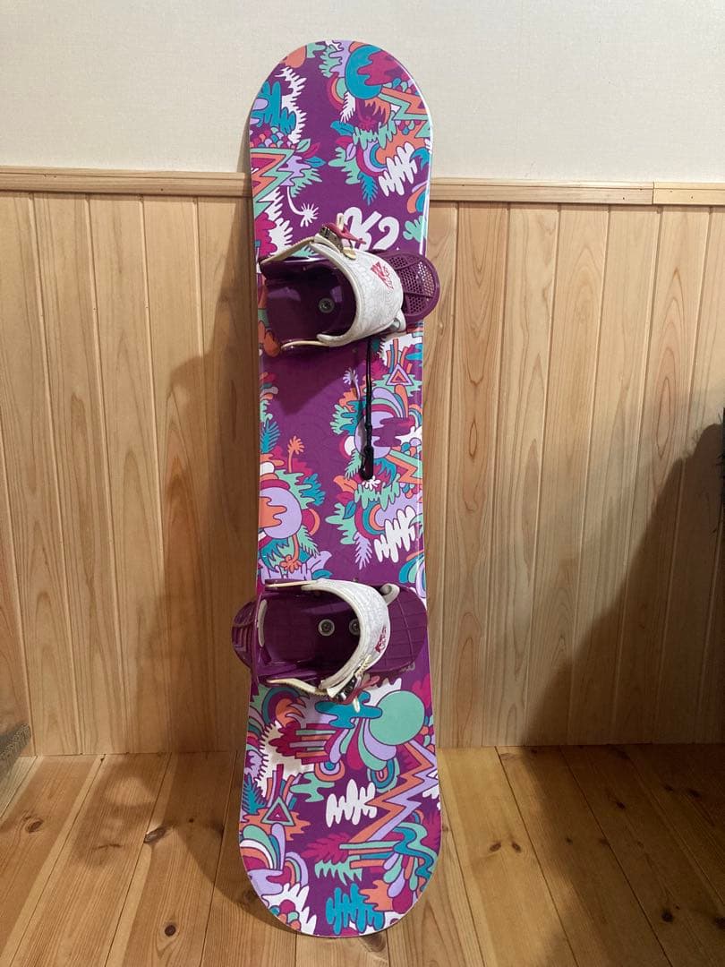 K2 スノーボード カラフルデザイン　キッズ　2点セット　120cm