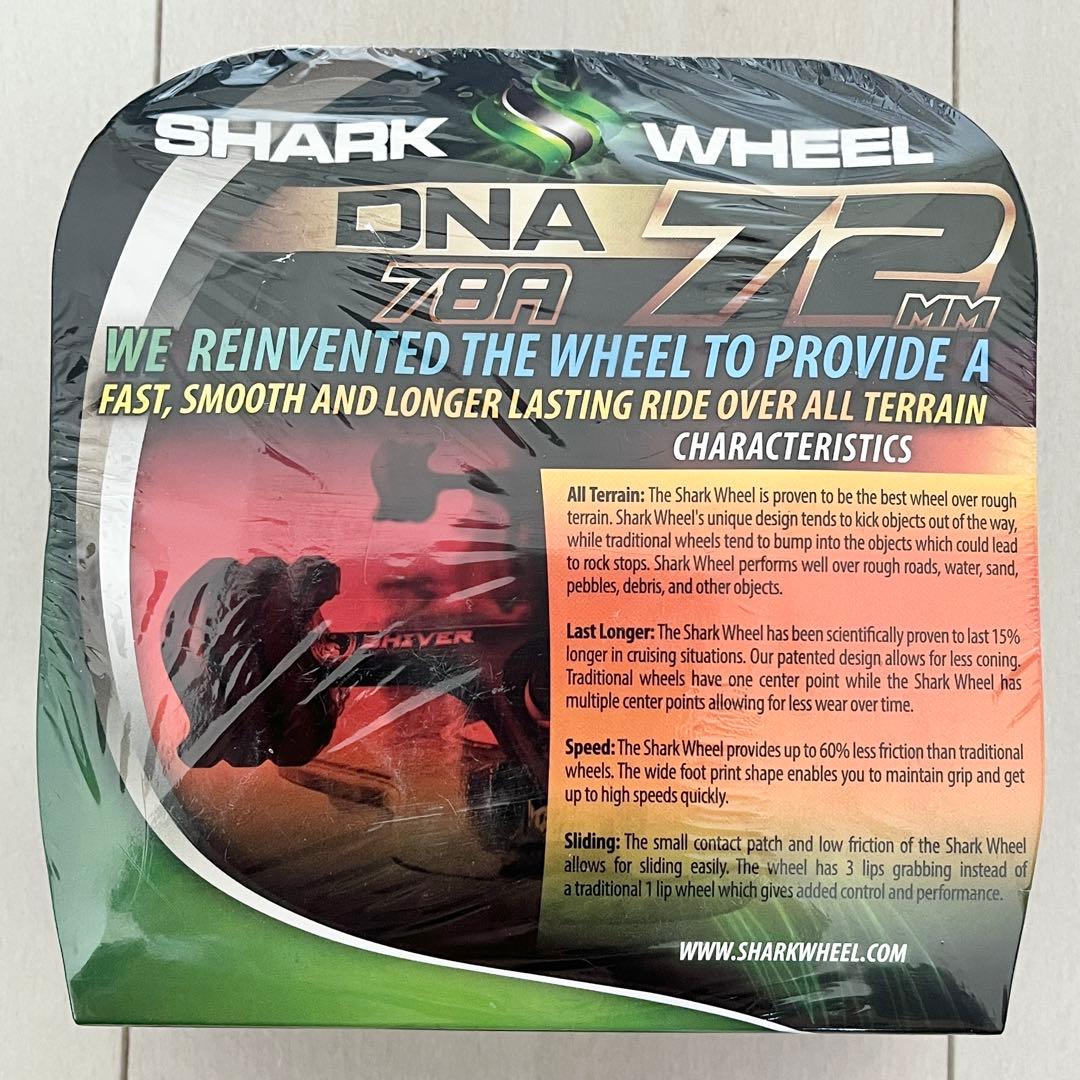21☆新品 未開封☆ シャークウィール 72mm 78a クリア グリーン