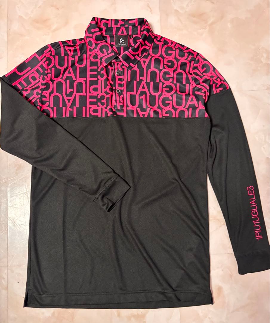 A*☆様 未着用 1PIUTUGUALES 長袖ポロシャツ Vサイズ ブラック/