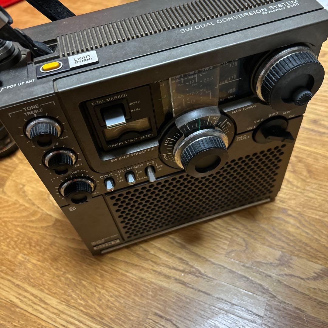 SONY ソニー　ICF-5900 スカイセンサー　ラジオ　昭和レトロ