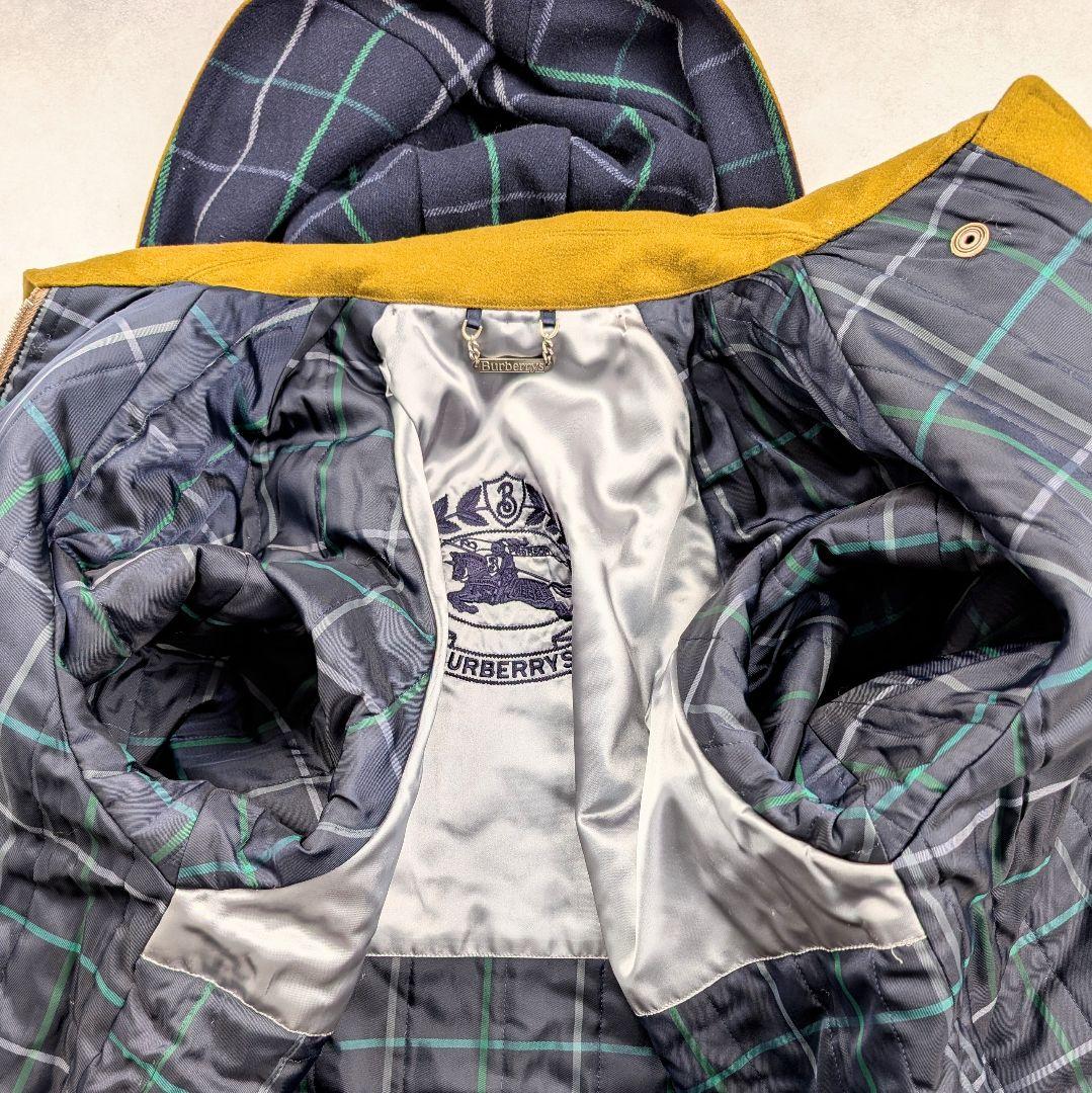 Burberrys バーバリーズ ウールダッフルコート ペンチェック フード付き