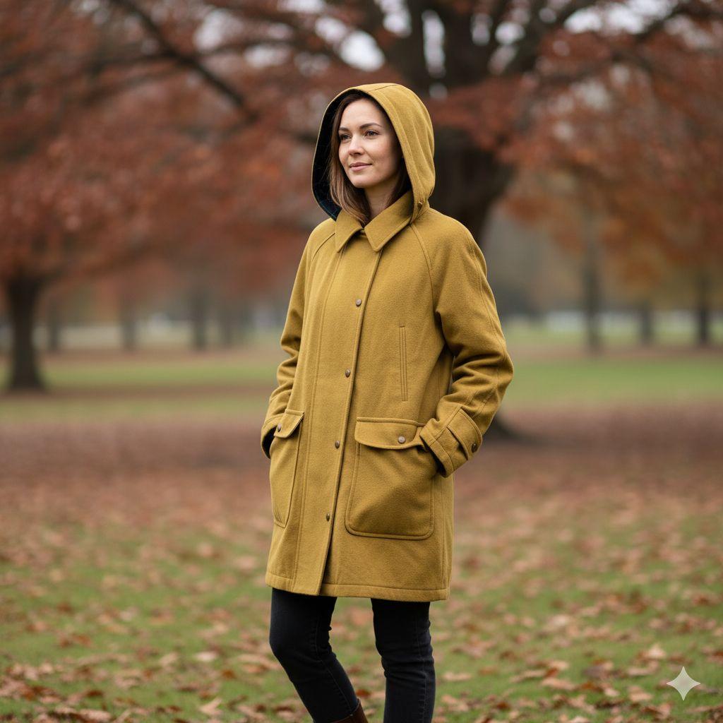 Burberrys バーバリーズ ウールダッフルコート ペンチェック フード付き