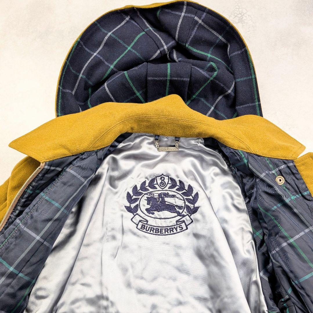 Burberrys バーバリーズ ウールダッフルコート ペンチェック フード付き