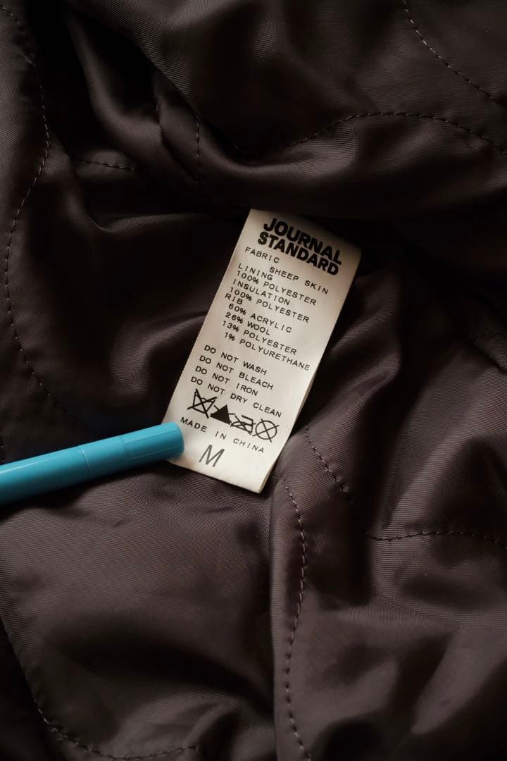 Journal Standard 羊革 ラムレザー MA-1 ブルゾン M