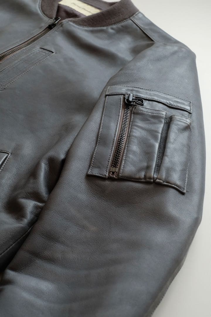 Journal Standard 羊革 ラムレザー MA-1 ブルゾン M