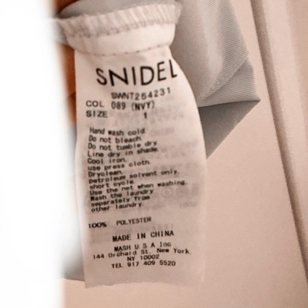 SNIDEL シャツコンビチュニック ネイビー 01