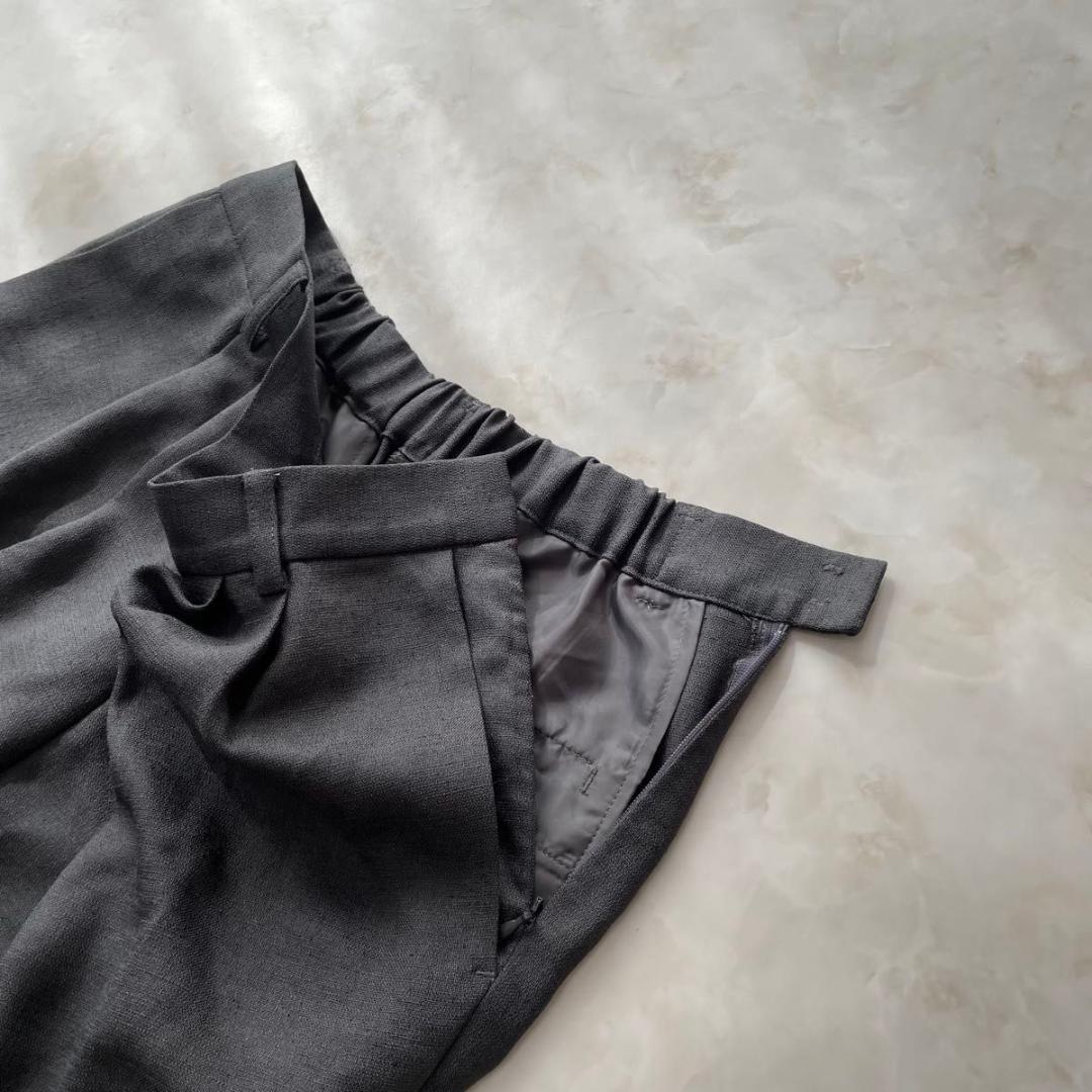 未使用級　グリーンレーベルリラクシング　セット　パンツスーツ　ノーカラー　S　M