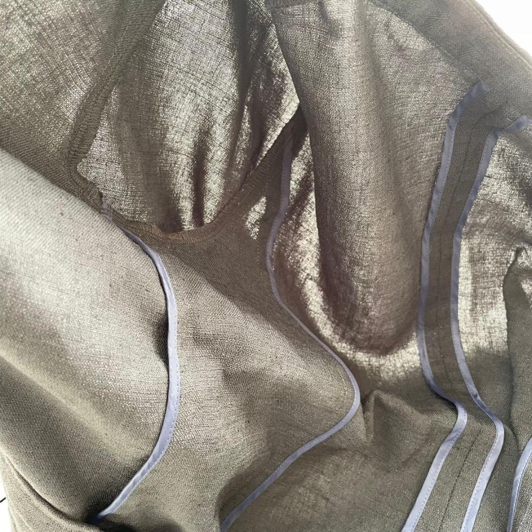 未使用級　グリーンレーベルリラクシング　セット　パンツスーツ　ノーカラー　S　M