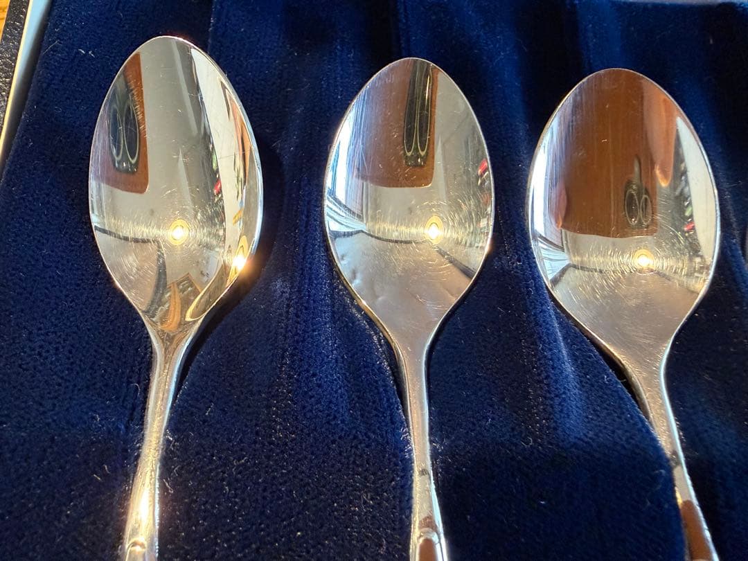 徳力本店 Silver Wing 銀製スプーン＆フォーク 各6本セット 箱入り