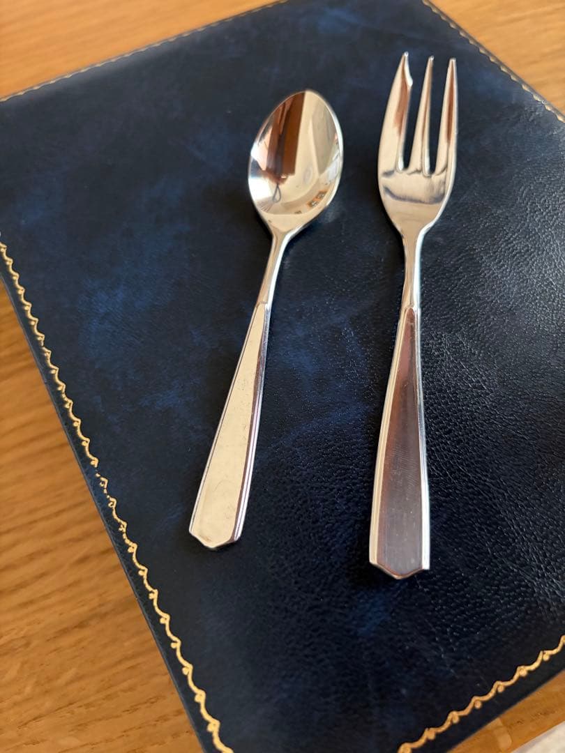 徳力本店 Silver Wing 銀製スプーン＆フォーク 各6本セット 箱入り