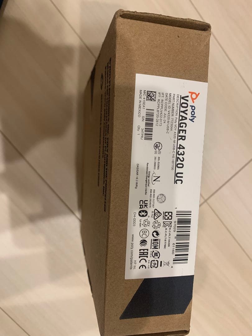 新品　poly VOYAGER 4320 UC ワイヤレスヘッドセット