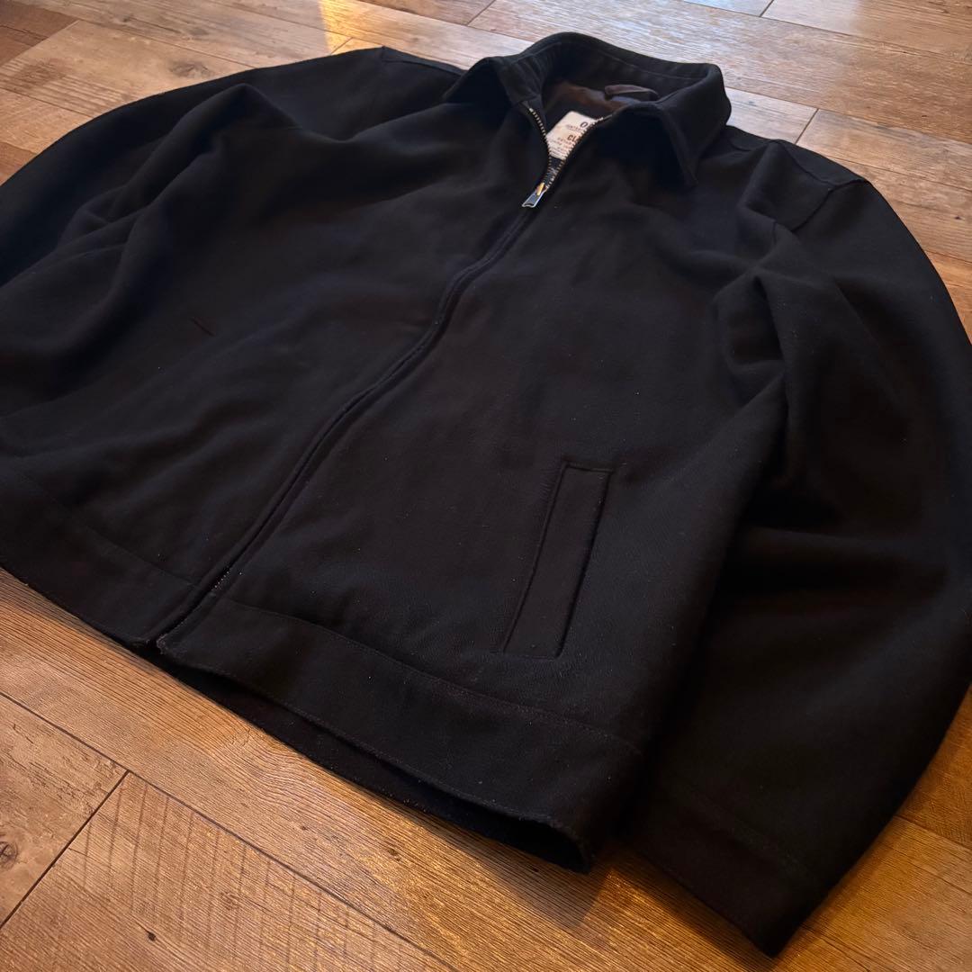 90s OLD NAVY ウールジャケット　短丈　ブラック　古着 レーヨン混
