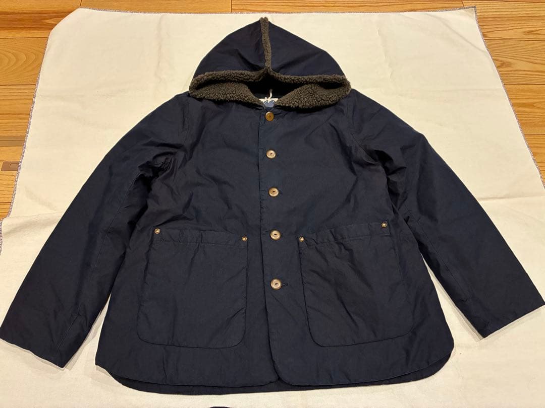 パラスパレス インディゴナイロンシャンブレーボアブルゾン（新品）
