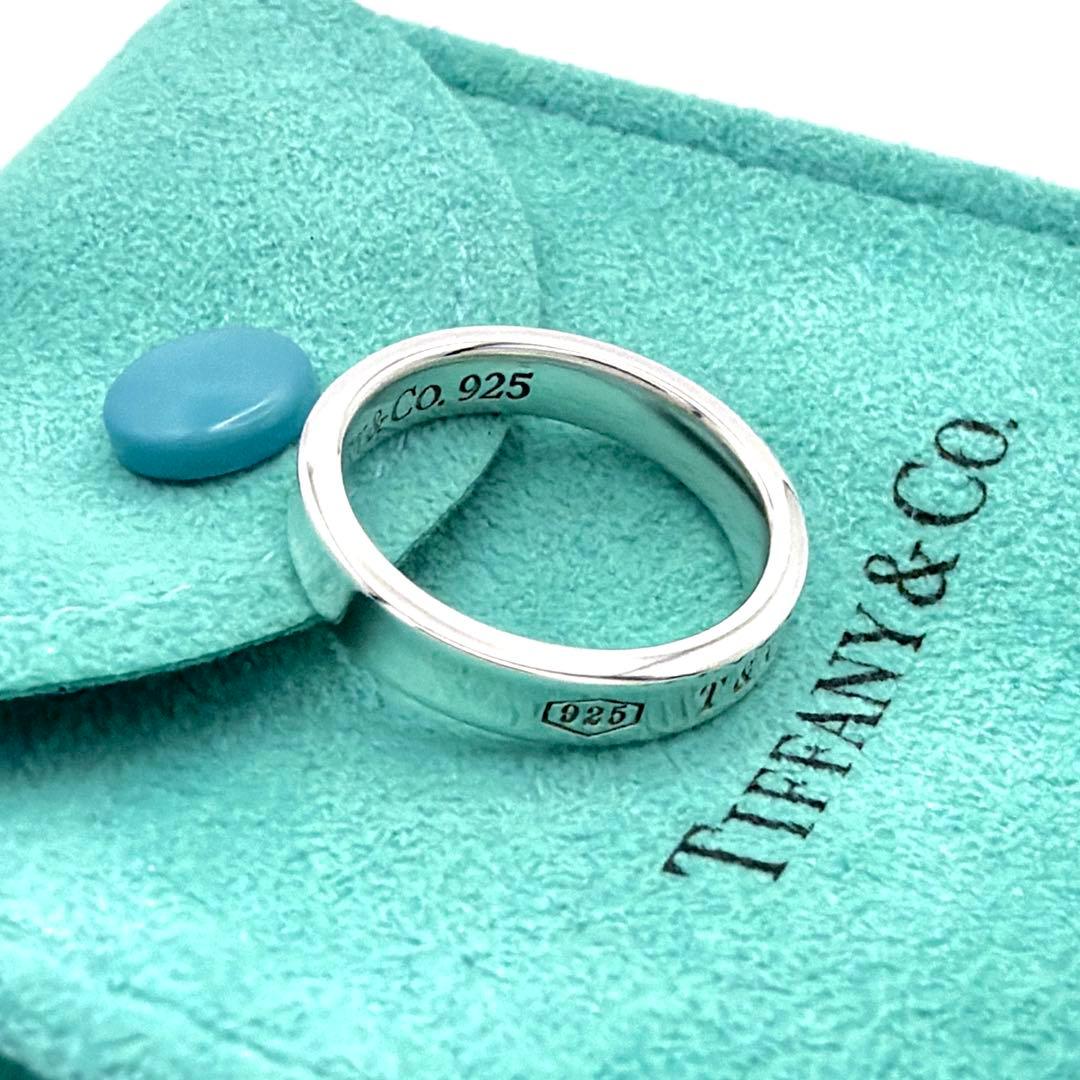 極美品 新品仕上げ ティファニー 1837 ナロー リング 10号 SV925