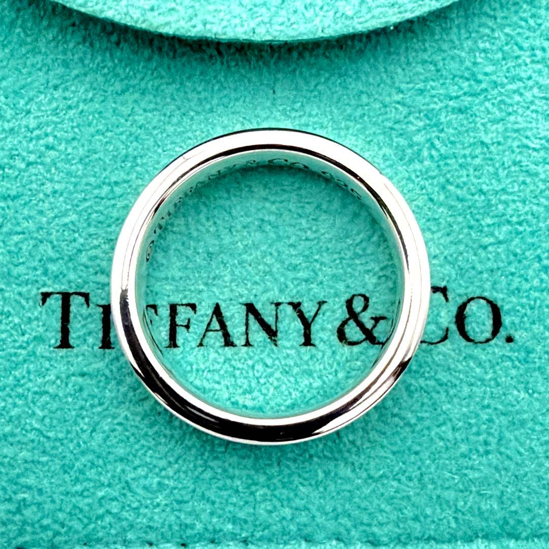極美品 新品仕上げ ティファニー 1837 ナロー リング 10号 SV925