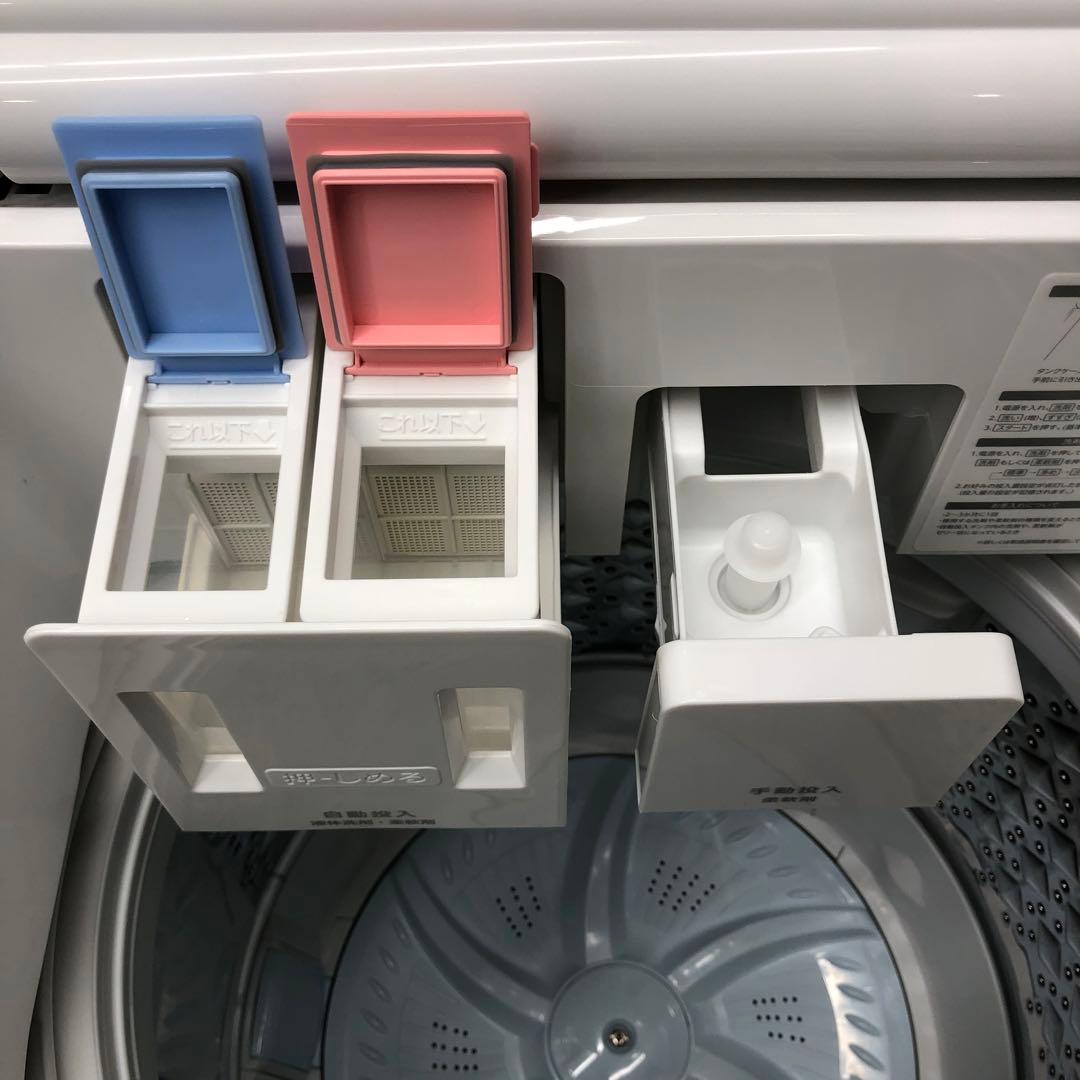 東芝　全自動洗濯機8kg 2024年製洗剤自動投入機能付きウルトラファインバブル