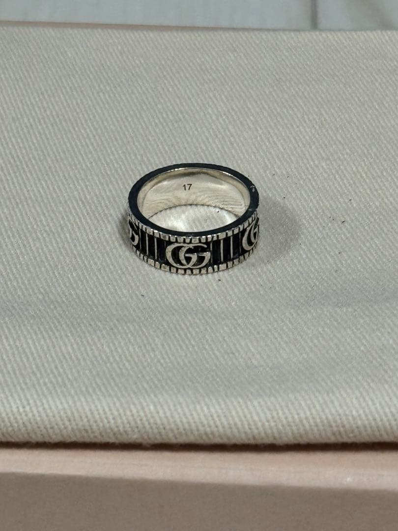 【本日中の価格】GUCCI ダブルG シルバー　リング　17号