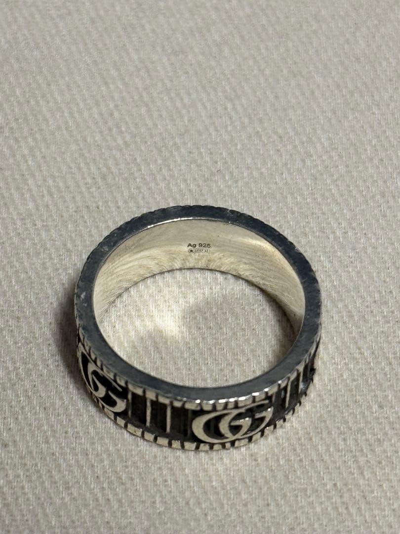 【本日中の価格】GUCCI ダブルG シルバー　リング　17号