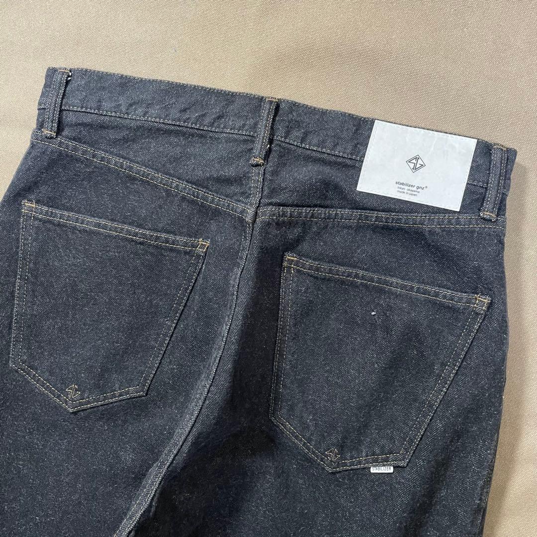 stabilizer gnz waist overall 先染めブラックデニム