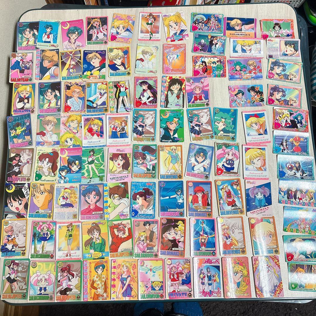 美少女戦士セーラームーン 当時物217枚公式カードアルバム付きまとめ売り大量