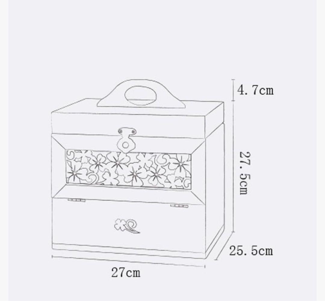 ナチュメイプル　メイクボックス　木製　和モダン　レトロ
