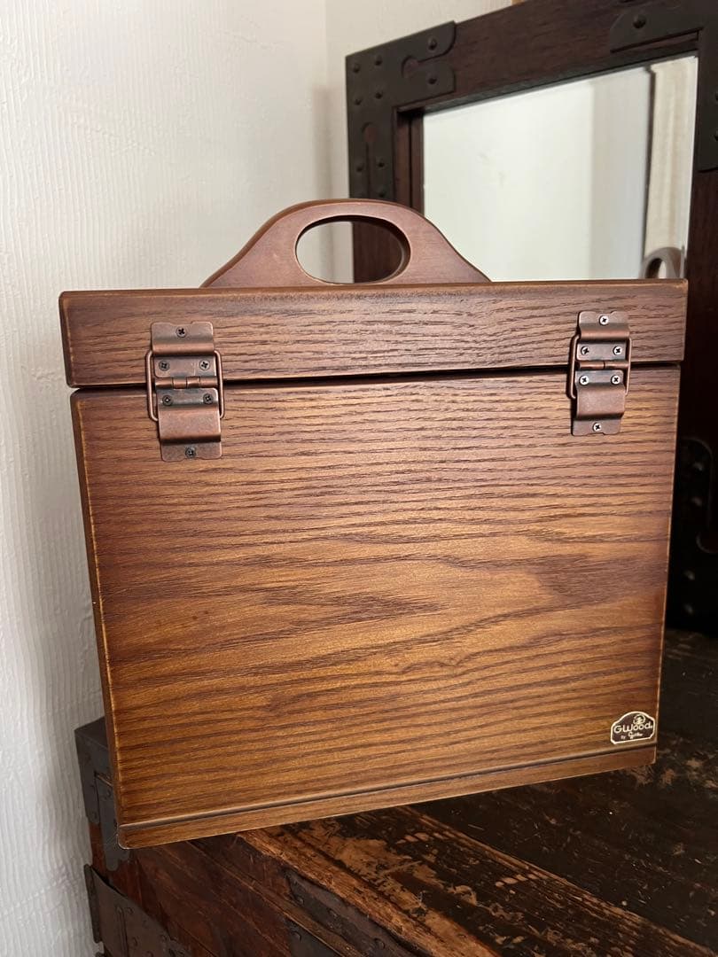 ナチュメイプル　メイクボックス　木製　和モダン　レトロ