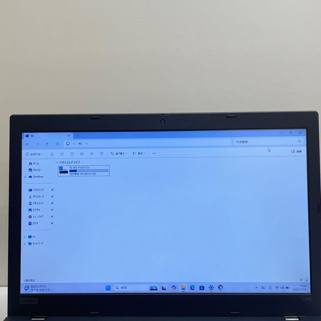 #455 レノボ Thinkpad L590 i5-8265U 8GB 256G