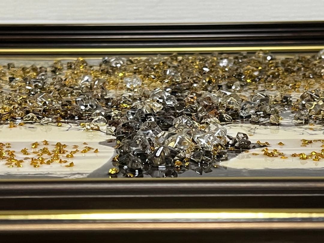 ✨ビックツリー 立体レジンアート 額付き大型絵画 105×55cm インテリア✨