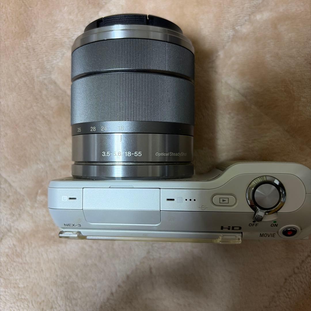 Sony NEX-3 ミラーレスカメラ E 18-55mm Wレンズ　フラッシュ