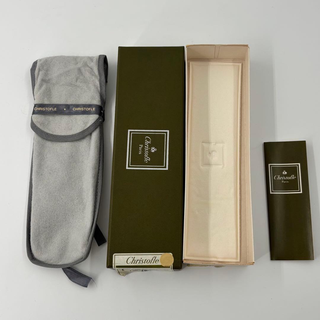 希少　クリストフル アリア ゴールドリング ナイフ 6本セット 未使用 金彩