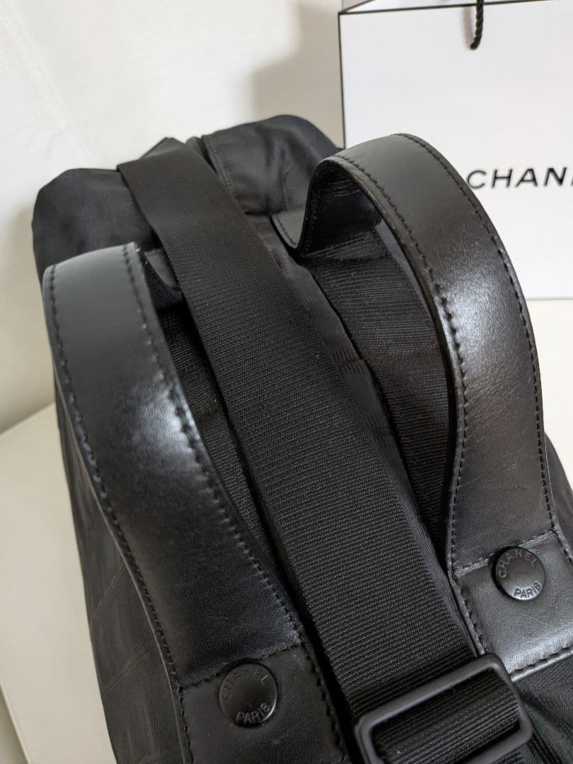 シャネル ハンドバッグ ニュートラベル ナイロン ブラック