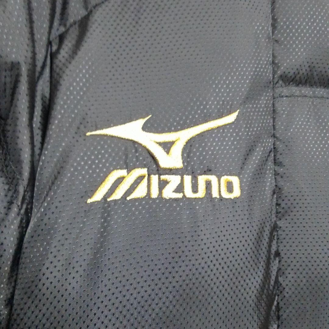 美品　MIZUNO ミズノ ダウン　ベンチコート　ロング　ブラック　L