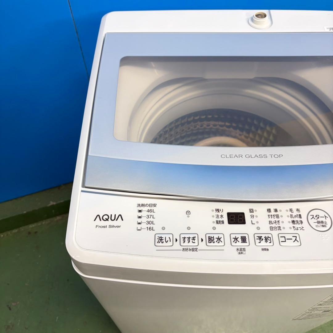 727 ガラストップ　洗濯機　6キロ　小型　一人暮らし　極美品　同棲使用可能