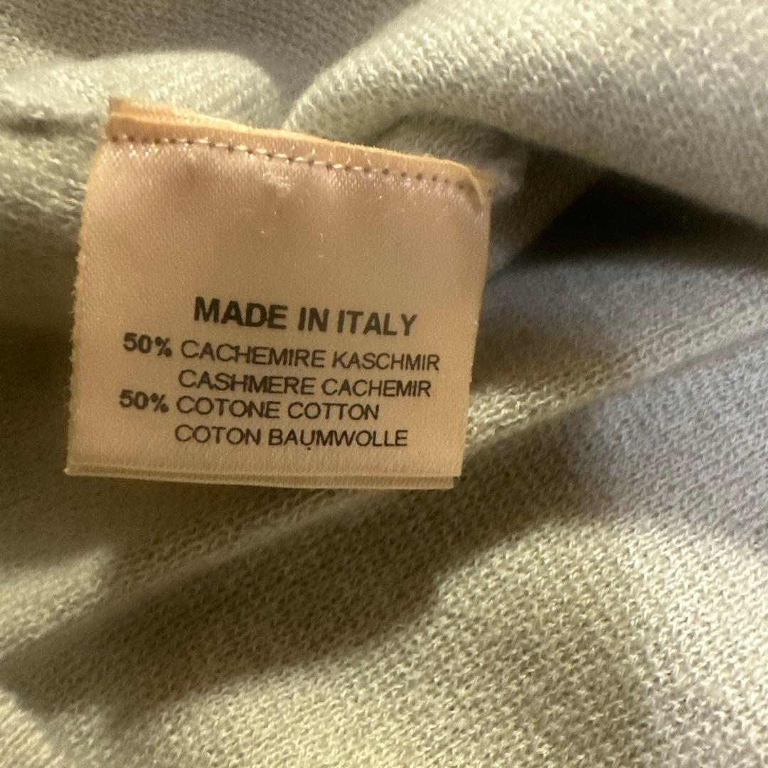 t*o様 HERMES ハーフジップセーター M ライトグレー