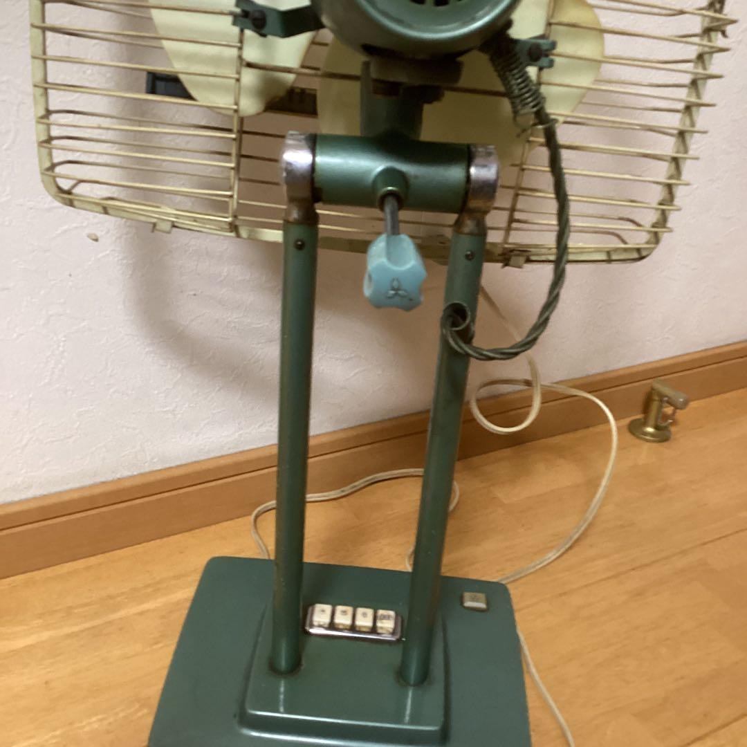 お値下げ❗️レトロ扇風機　三菱RM-10A 四角　希少