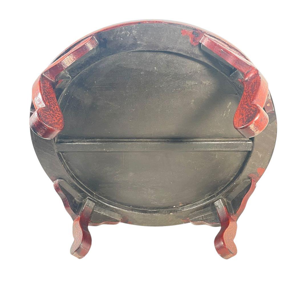 HR400津軽塗　伝統工芸　螺鈿細工　円テーブル　座卓　ローテーブル　　ちゃぶ台