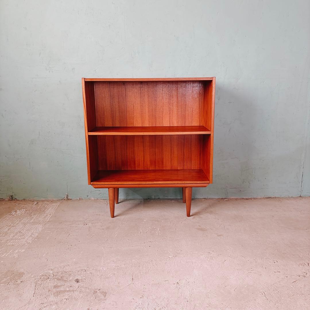 デンマーク　チーク材　ブックシェルフ　北欧家具　北欧ビンテージ