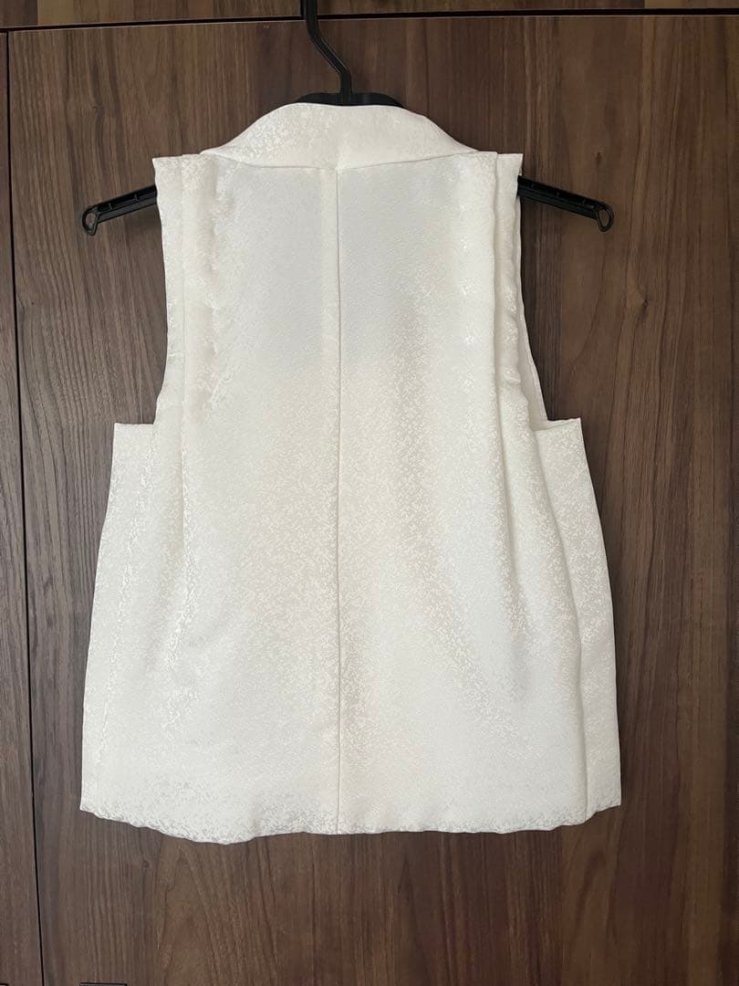 七五三 3歳　白地正絹被布 草履きんちゃくセット 足袋付き 日本製